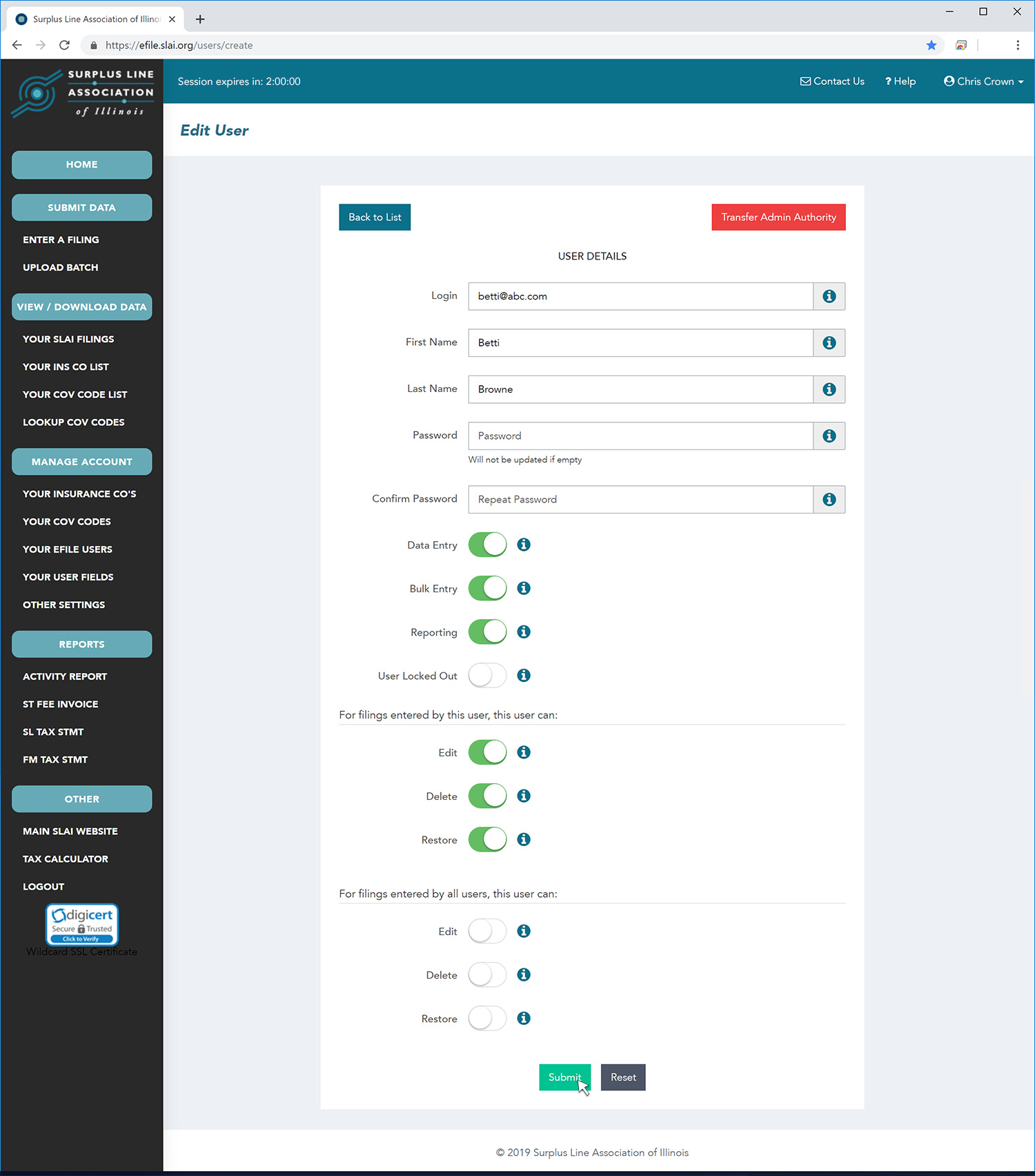 Edit User Screenshot 02